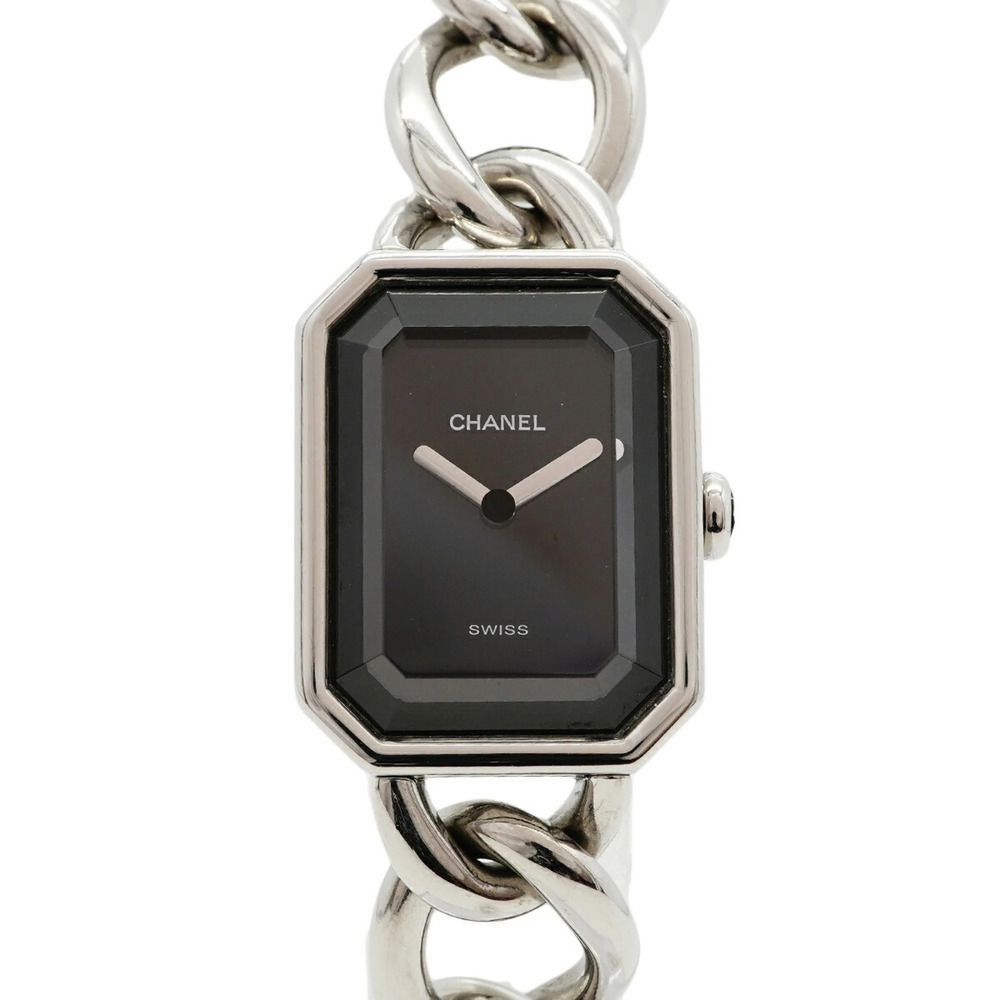 Chanel Première L Chain H0452 Black Dial Women's Watch